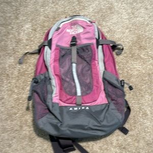 The North Face Amira Backpack - Pink and Gray
